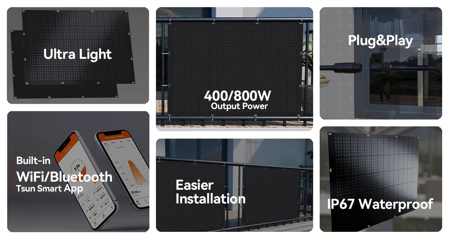 TSun TSOL-ESK800-Air(V) Solar Kit