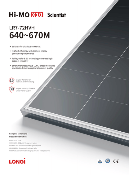 LONGI LR7-72HVH-635W Palette
