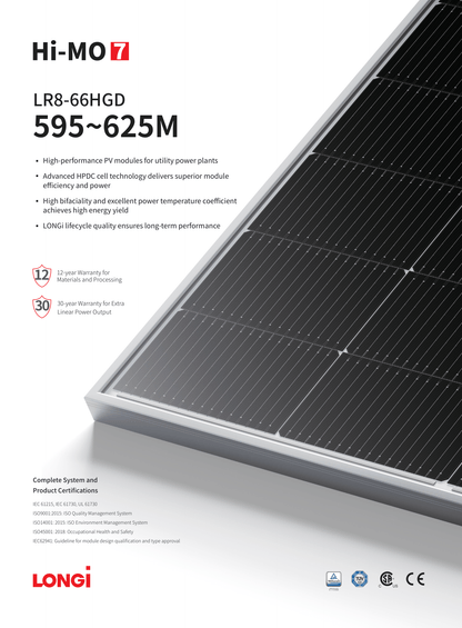 LONGI LR8-66HGD-615W Palette